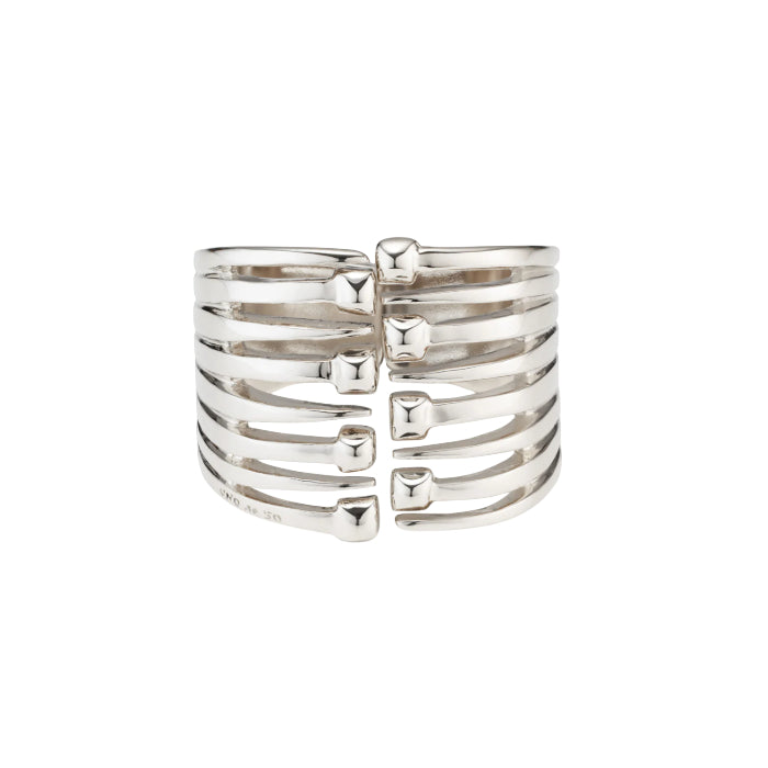 Bracciale Donna Uno De 50 Rigido Placcato Argento Teste Di Chiodo PUL2313MTL0000M