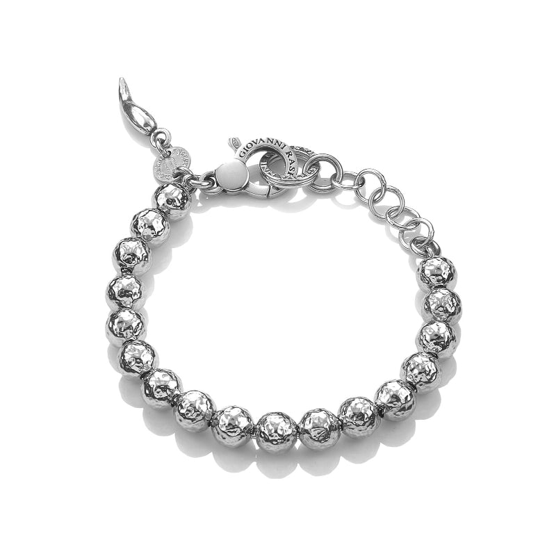 Bracciale Donna Giovanni Raspini Argento 925 Maglia Biglie Super Bowl Medio 10327