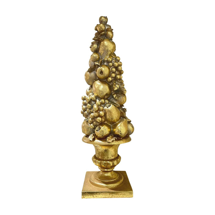 Albero Fade Porcellana Oro Frutta 52cm 57051