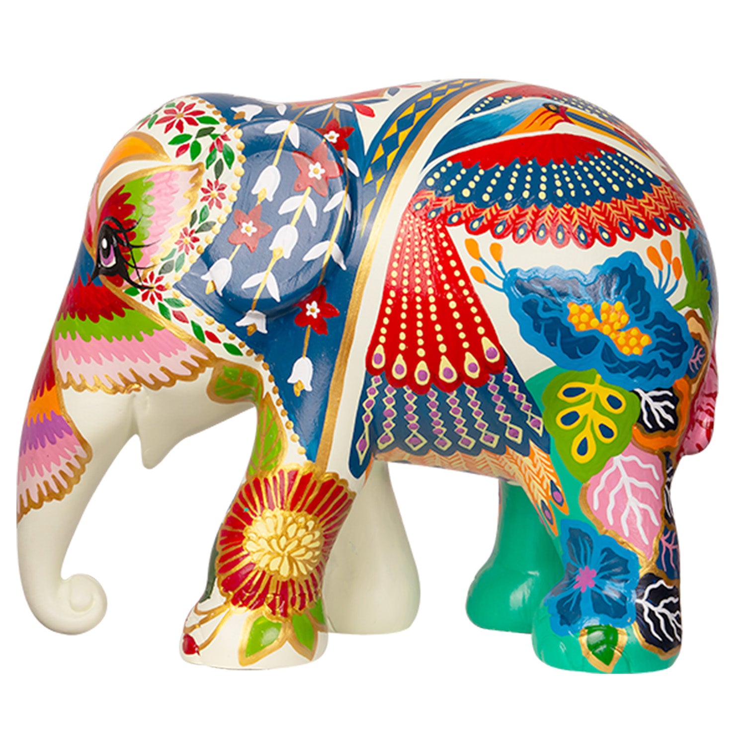 Scultura Elefante Onlylux Helena 10cm Resina Dipinto A Mano 8858831272903