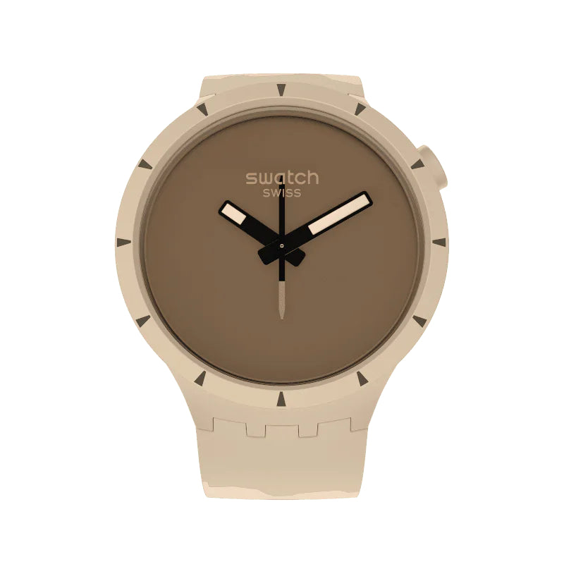 Orologio Uomo Swatch Colors Of Nature Big Bold Bioceramic Desert Watch SB03C101