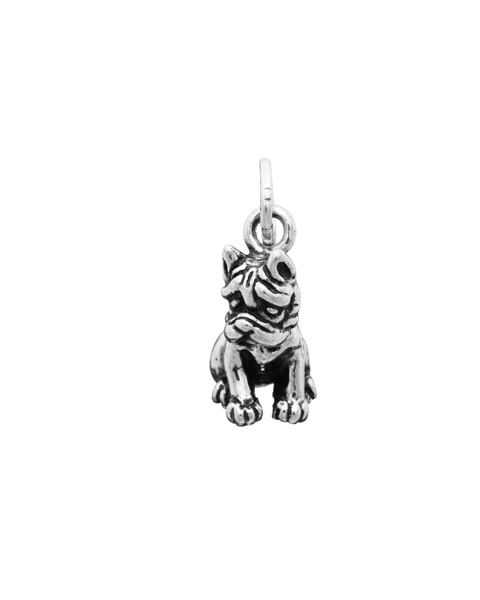 Charm Donna Giovanni Raspini Argento 925 Cane Bulldog Realizzato A Mano 06208