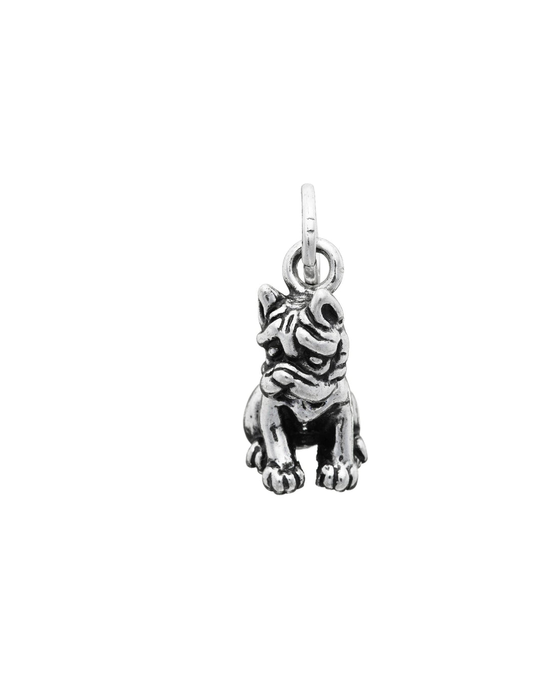 Charm Donna Giovanni Raspini Argento 925 Cane Bulldog Realizzato A Mano 06208