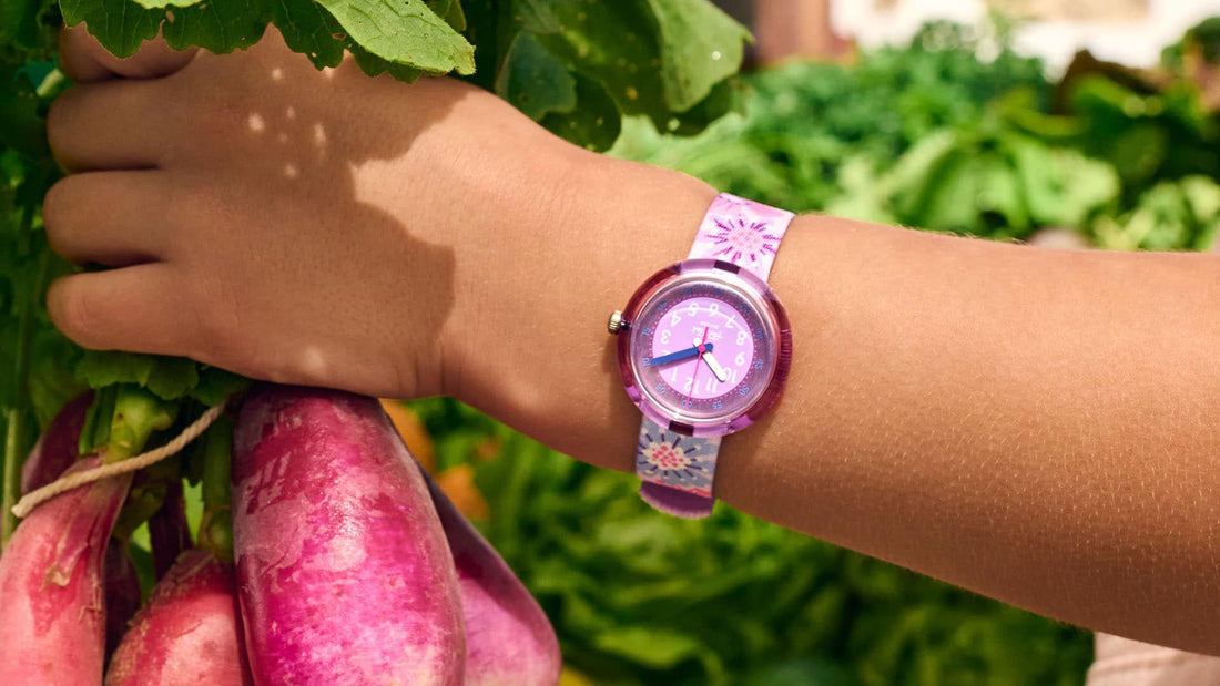 Orologio Bambina Swatch Flik Flak Flower Chaos Rosa Fiori ZFPNP149