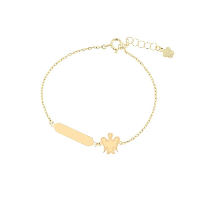 Bracciale Roberto Giannotti Bimba Oro 9 KT Angelo Personalizzabile NKT479