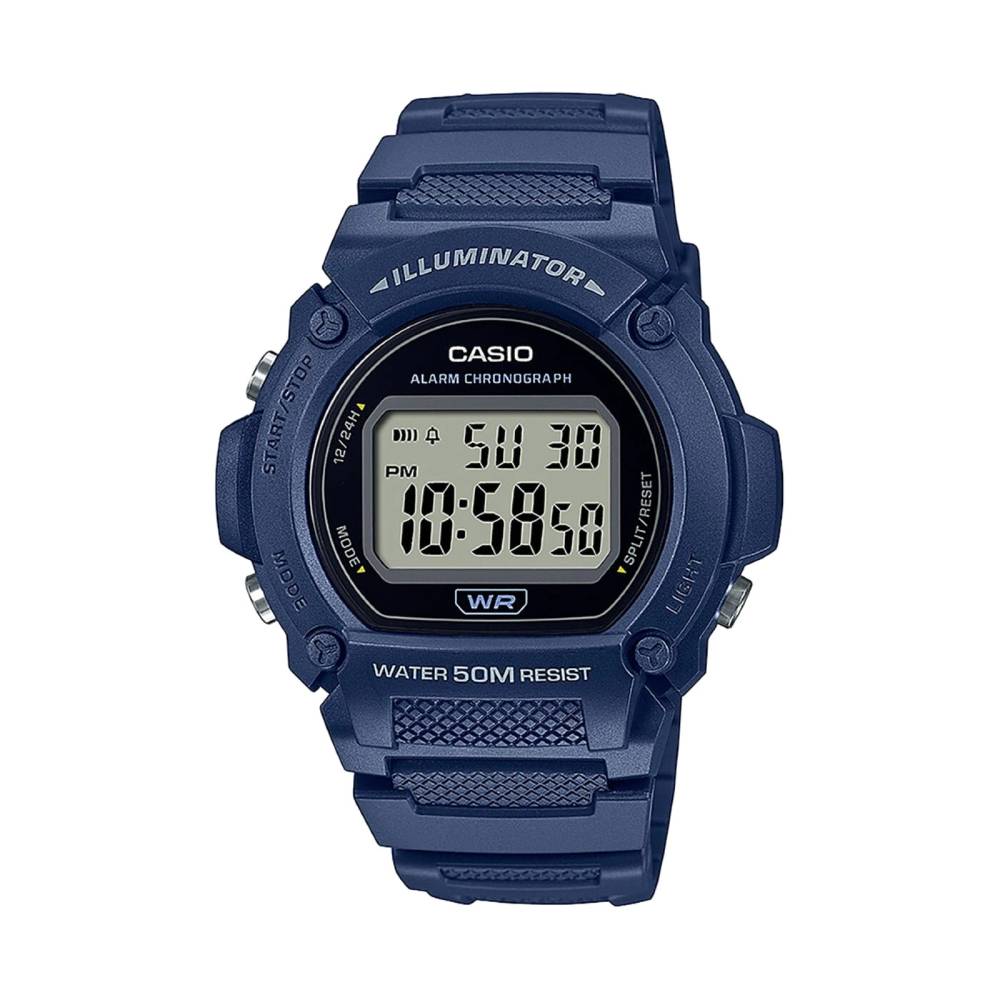 Orologio Bimbo Casio  Digitale blu Quarzo Cronografo Sveglia Timer W-219H-2AVEF