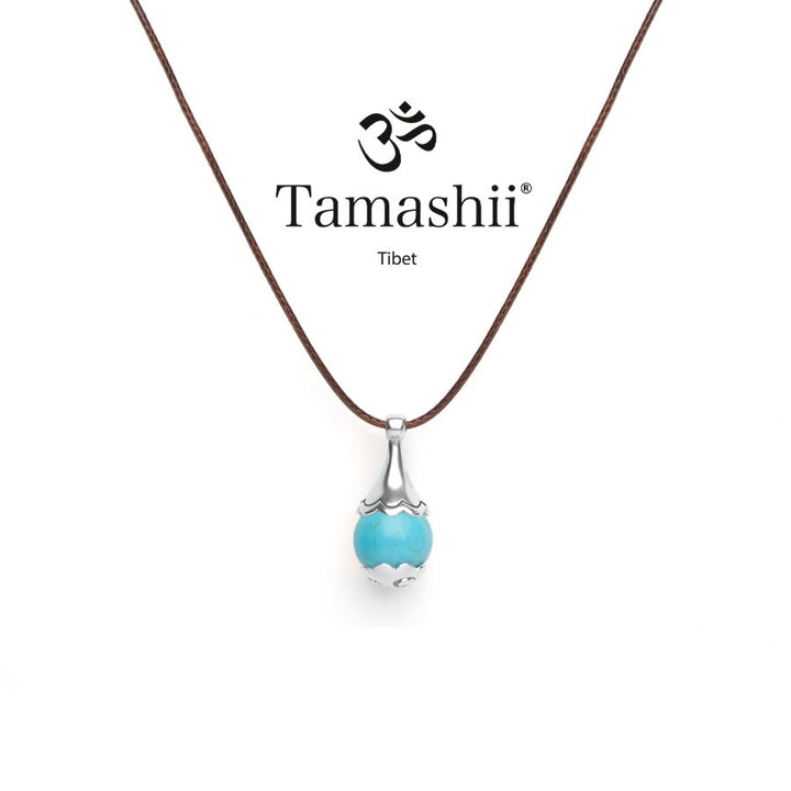 Collana Unisex Tamashii Ciondolo Ear-Drops Turchese NHS1800-7