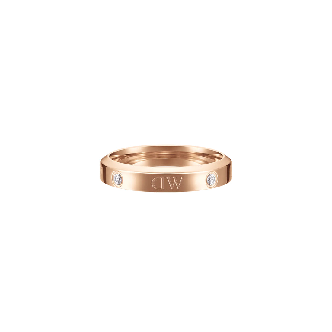 Anello Donna Daniel Wellington Rosè Pavè Zirconi Crystal Misura 14 DW00400223