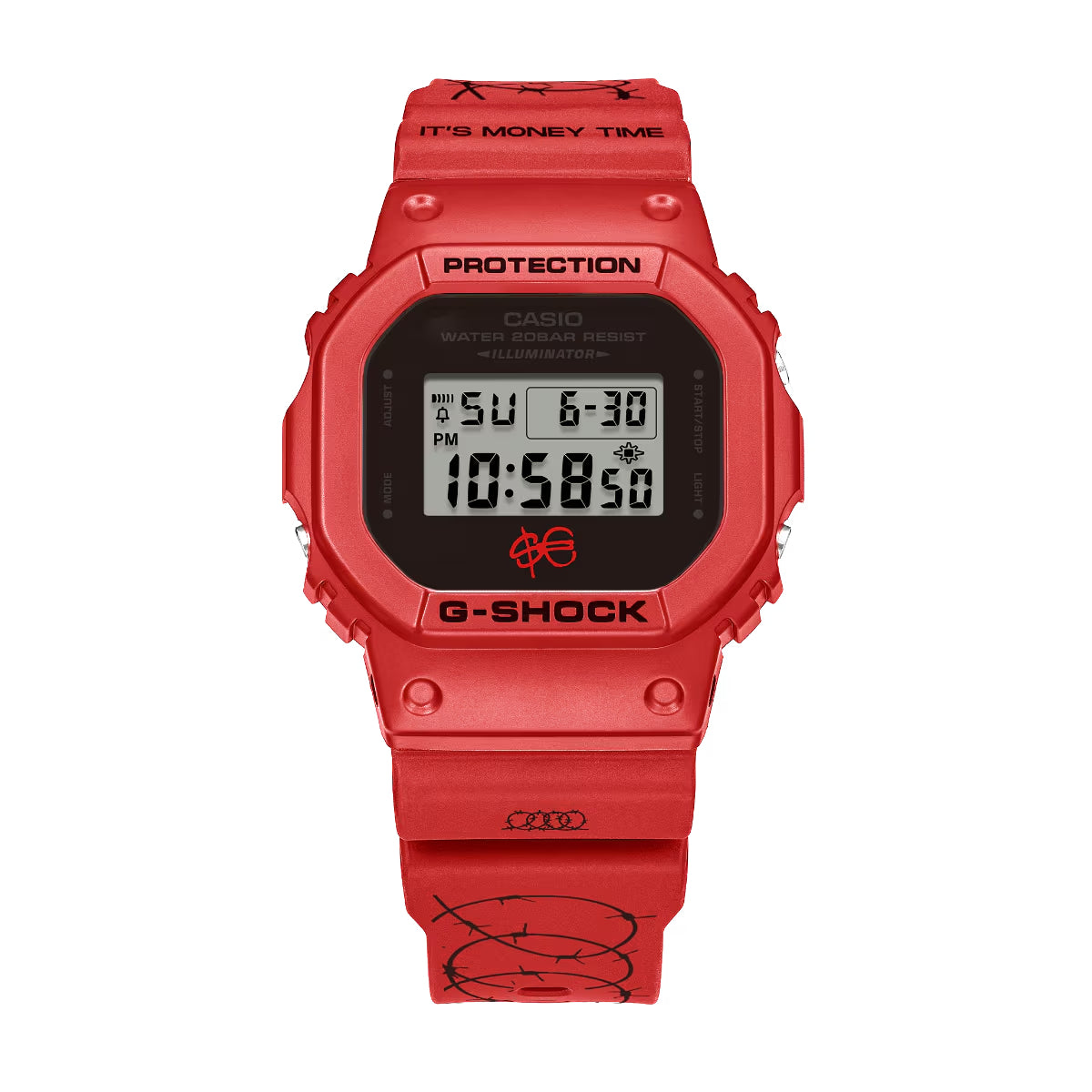 Orologio Uomo Casio G-SHOCK Nero Rosso DW-5600SFE25-4ER