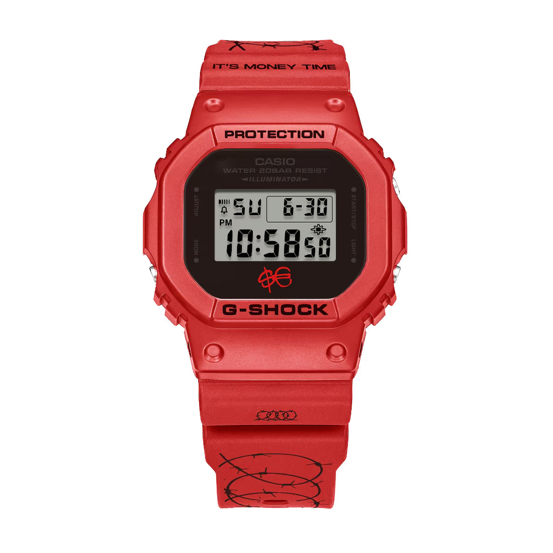 Orologio Uomo Casio G-SHOCK Nero Rosso DW-5600SFE25-4ER