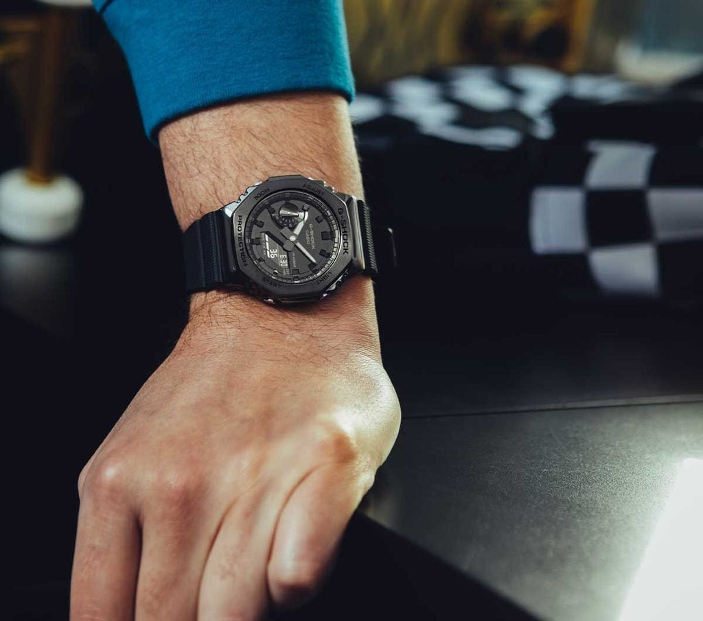 Orologio Uomo Casio G-SHOCK Acciaio Nero Lucido Gomma GMA-S2100BB-1AER