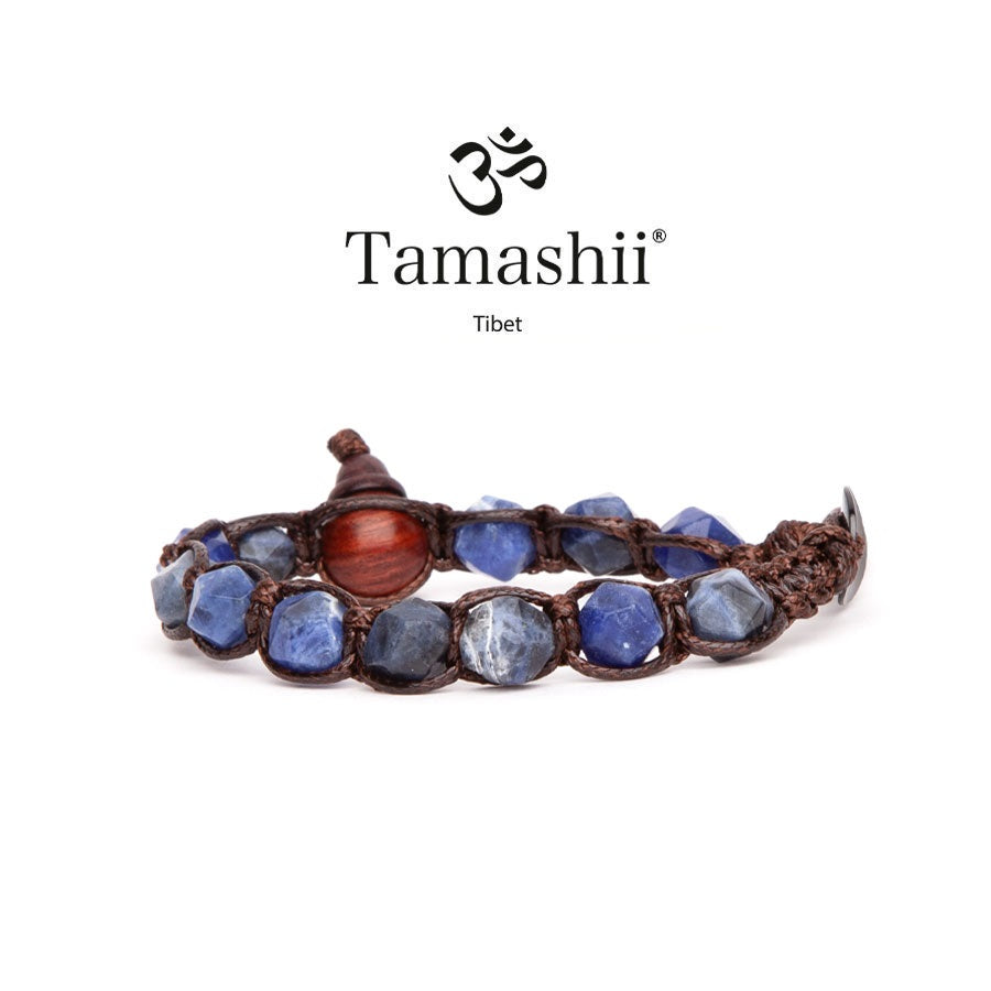 Bracciale Uomo Tamashii Pietra Biglie Cut Sodalite BHS911-51