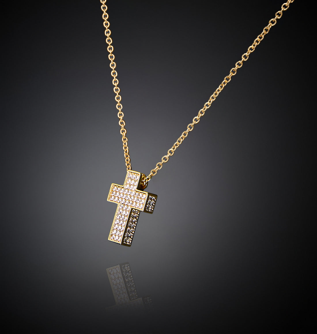 Collana Donna Chiara Ferragni Acciaio Croce Classica Zirconi Bianchi J19AWC09