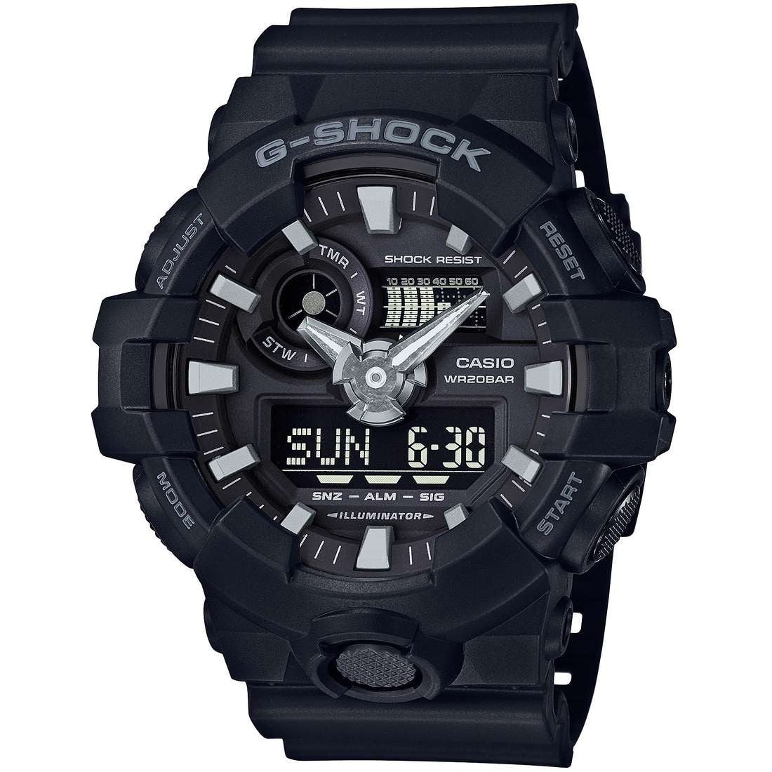 Orologio Uomo Casio G-SHOCK Quarzo Analogico Digitale Nero GA-700-1BER