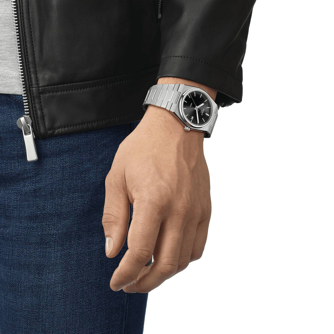 Orologio Uomo Tissot PRX T-CLASSIC Solo Tempo Acciaio Data Quarzo Acciaio Satin