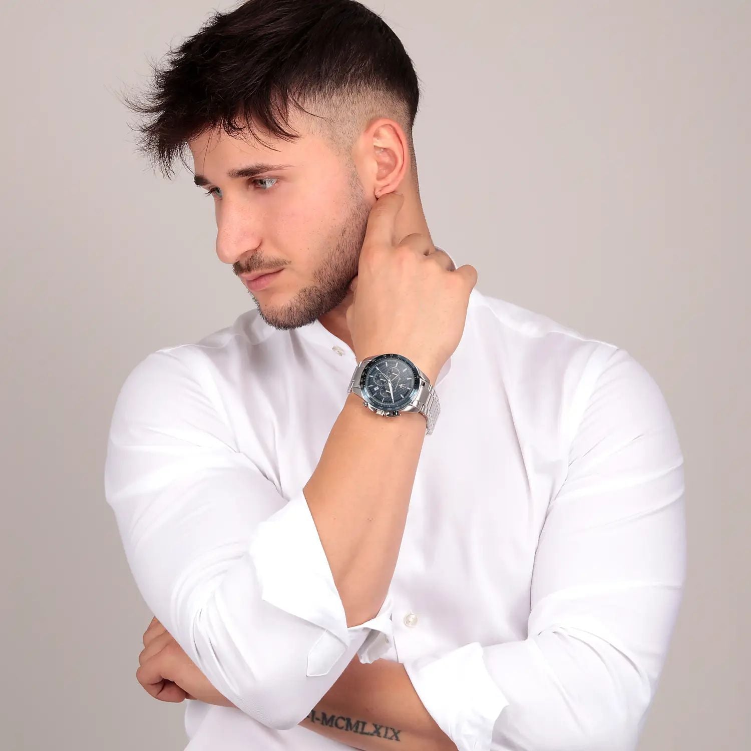 Orologio Uomo Maserati Acciaio Traguardo Quarzo Cronografo R8873612043