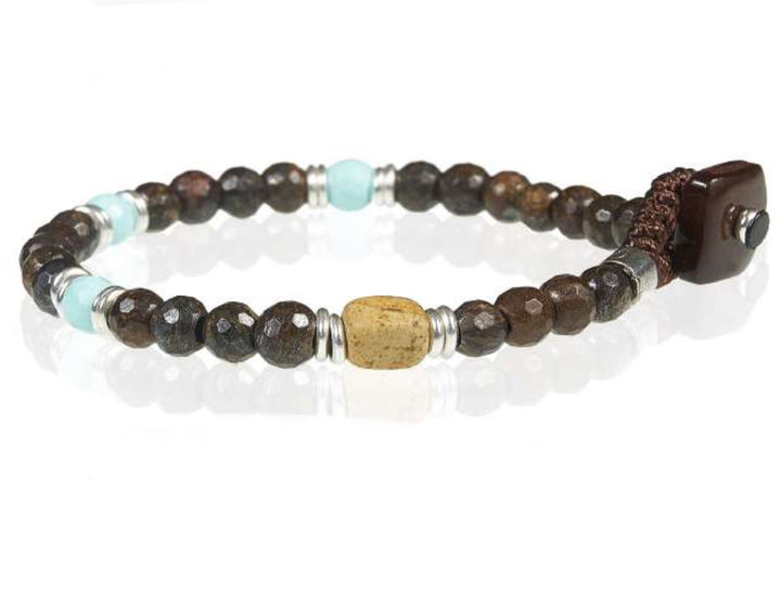 Bracciale Unisex Gerba Argento 925 Occhio di tigre WBROWN03
