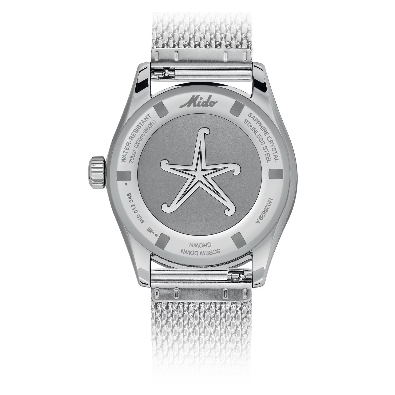 Orologio Uomo Mido Automatico GMT Ocean Star Decompression Data Blu M0268291704100