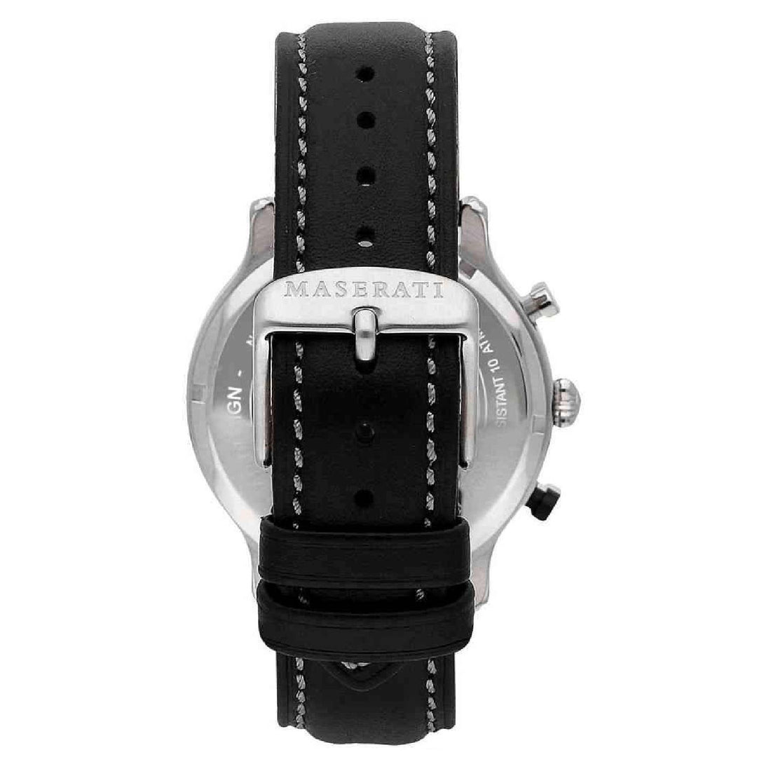 Orologio Uomo Acciaio Maserati Cronografo Legend Data Nero Arancione R8851138003