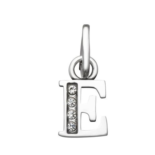 Charm Donna Giovanni Raspini Argento 925 Mini Lettera E Crystal 12143