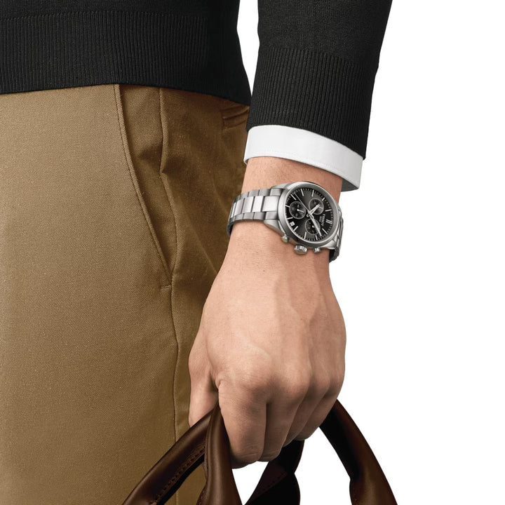 Orologio Uomo Tissot PR100 Verde Lucido Quarzo Cronografo Data T1504171109100