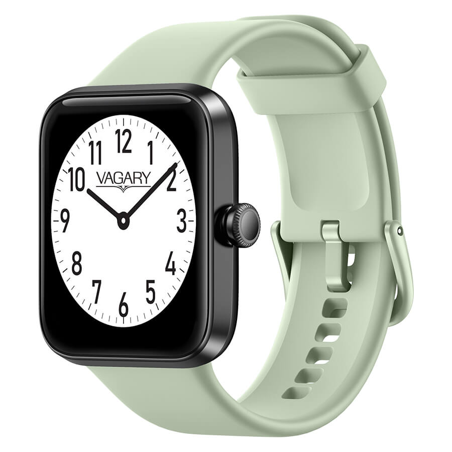 Orologio Uomo Vagary Smartwatch Acciaio Nero Gomma Verde X02A-002VY