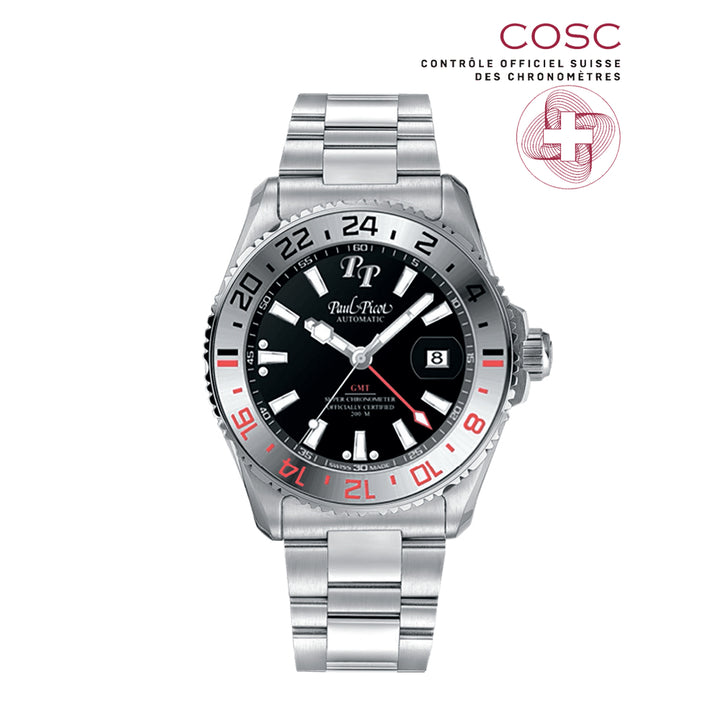 Orologio Uomo Paul Picot Automatico COSC Paul Mariner 5 GMT 200 M 4353G