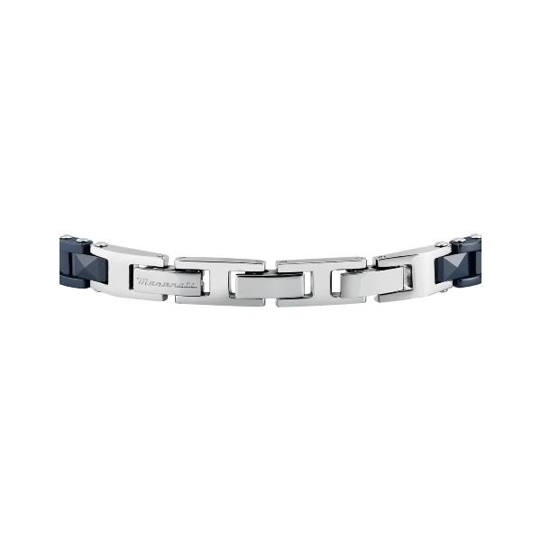 Bracciale Uomo Maserati Acciaio Ceramica Blu JM426ATZ97