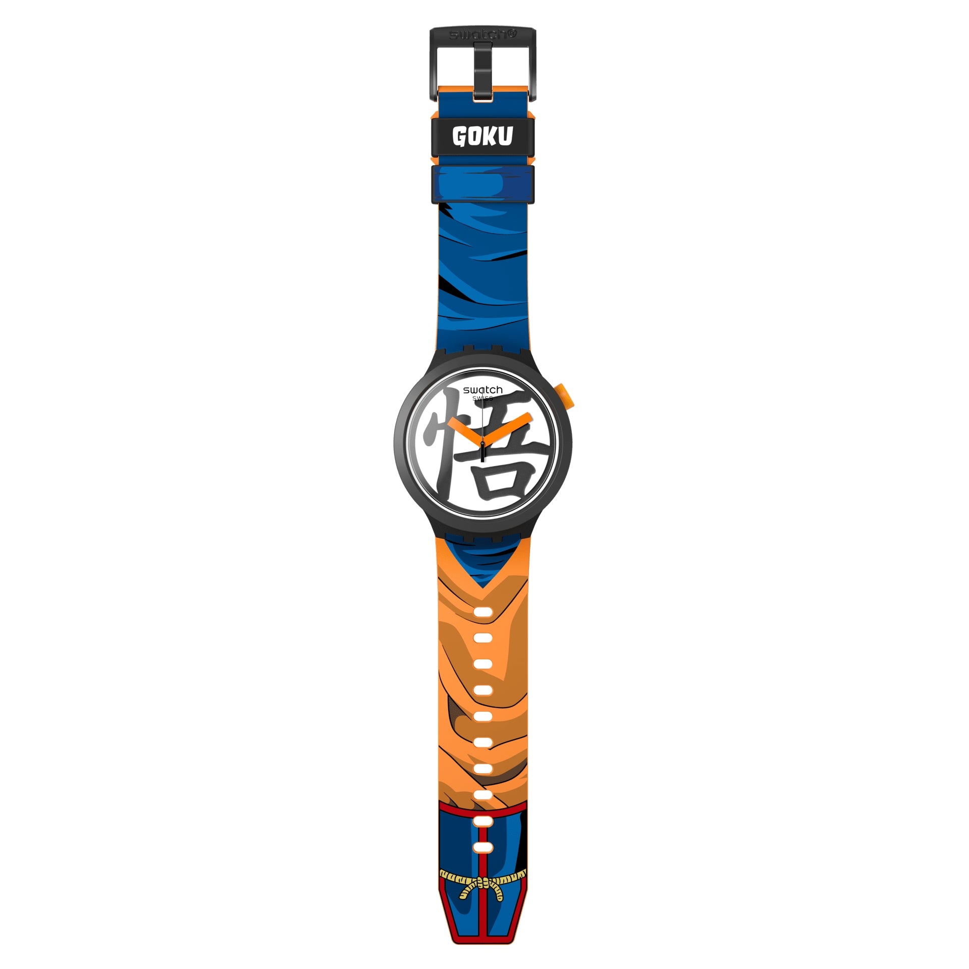 Orologio Uomo Swatch Bioceramica Dragonball Goku Quarzo Solo Tempo SB01Z101