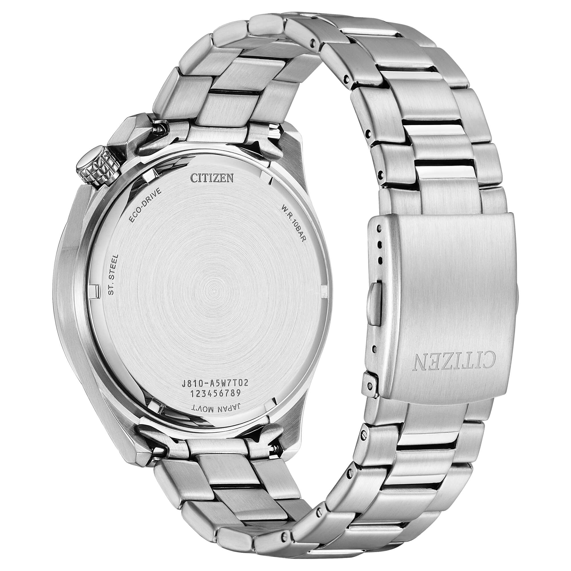 Orologio Uomo Citizen Eco Drive OF Seaplane Solo Tempo Blu Grigio AW1716-83L