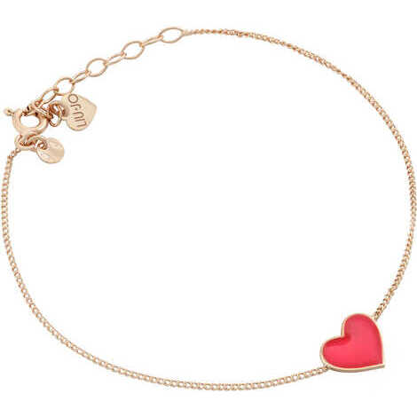 Bracciale Donna Liu Jo Argento 925 Rosè Cuore Rosso ALJ154