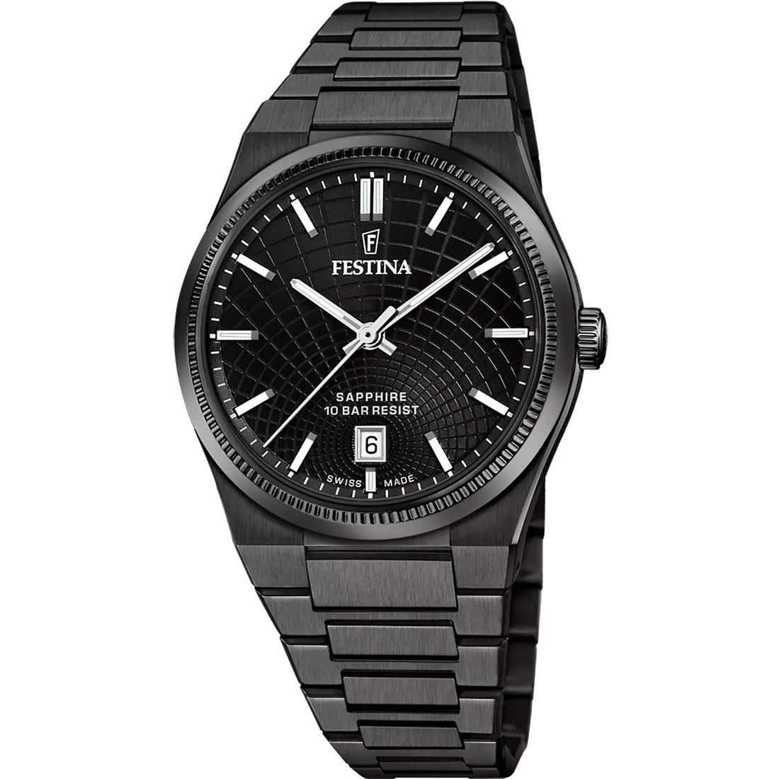 Orologio Uomo Acciaio Festina Rivè con cinturino Acciaio Brunito Swiss Made F20080/1