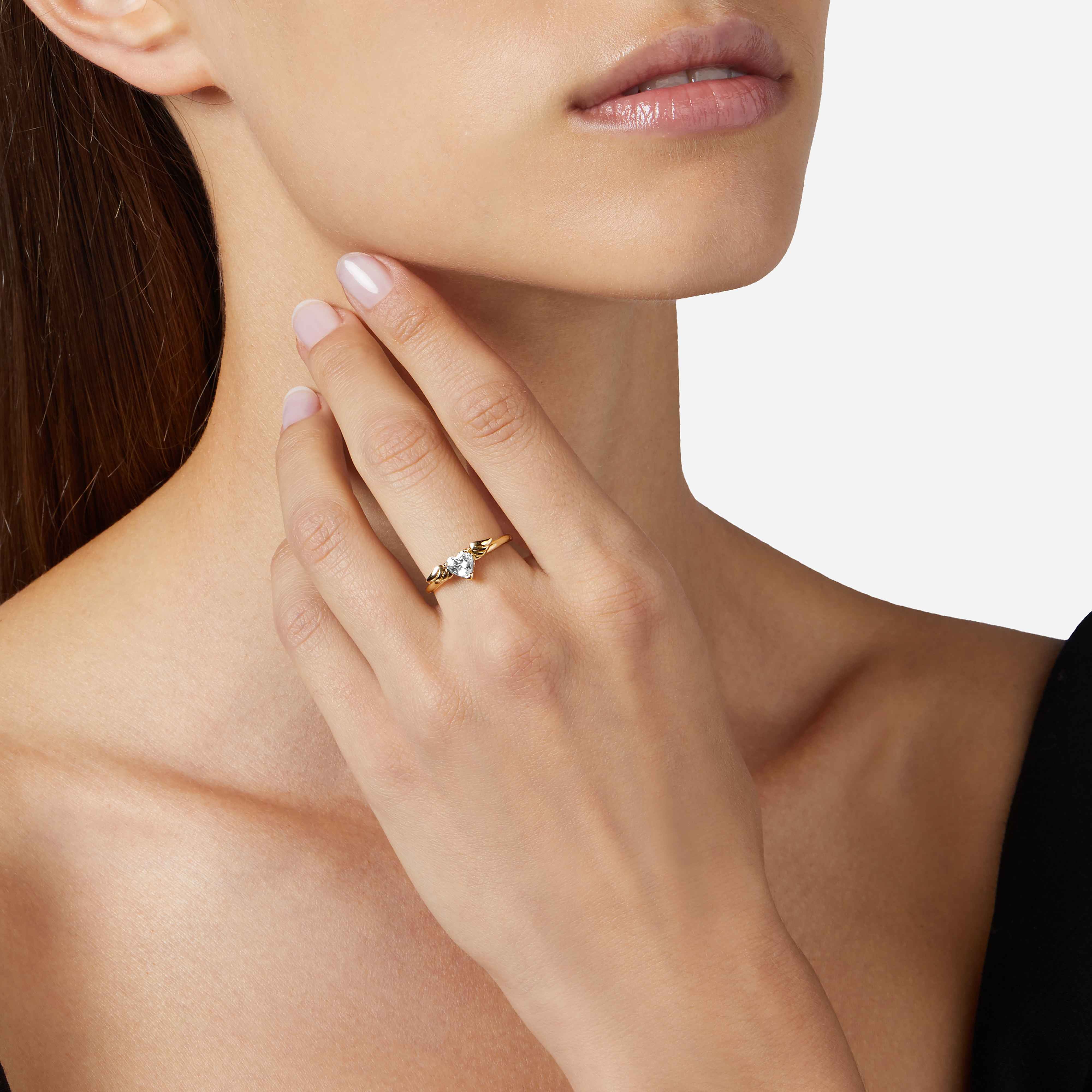 Anello Donna Chiara Ferragni Acciaio Dorato Cuore Alato J19AVH08014