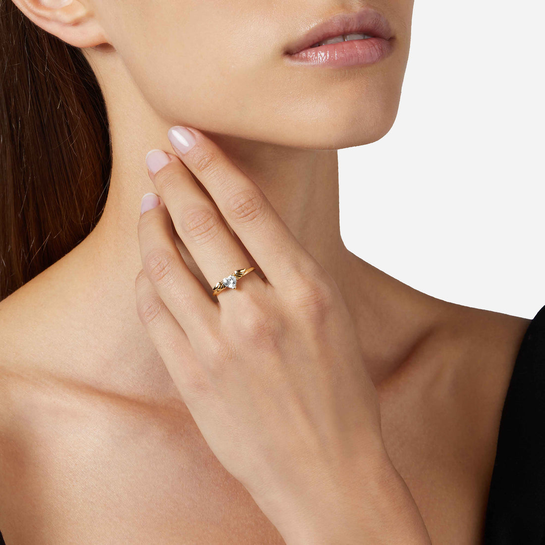 Anello Donna Chiara Ferragni Acciaio Dorato Cuore Alato J19AVH08014