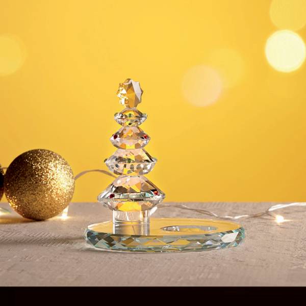 Candeliere Ottaviani Cristallo Lucido Albero Di Natale Trasparente 800506