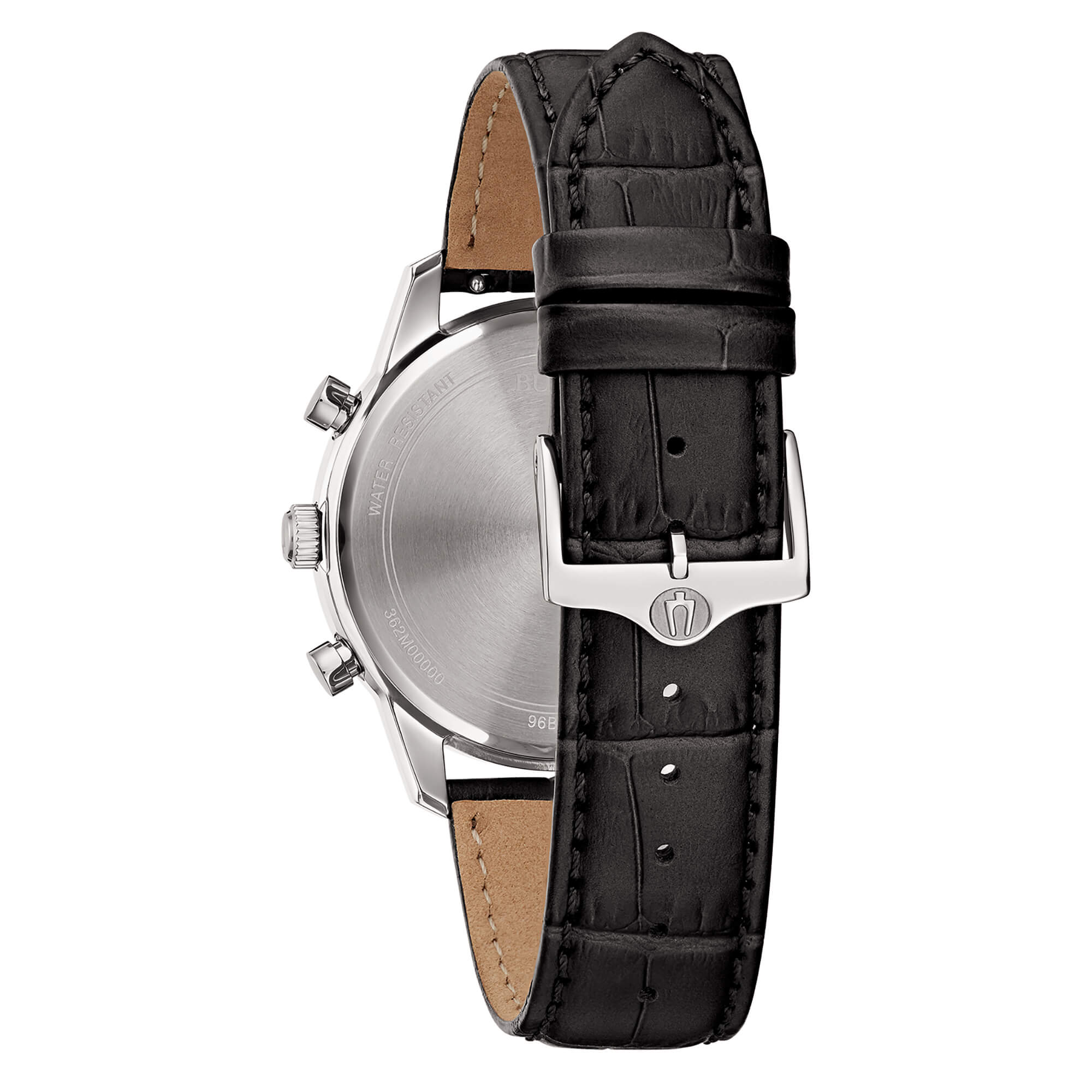 Orologio Uomo Bulova Sutton Chrono Verde Quarzo Cronografo Data Pelle Nero 96B413