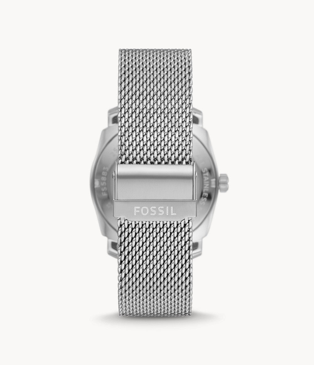 Orologio Uomo Fossil Acciaio Quarzo Solo Tempo Maglia Milano FS5883