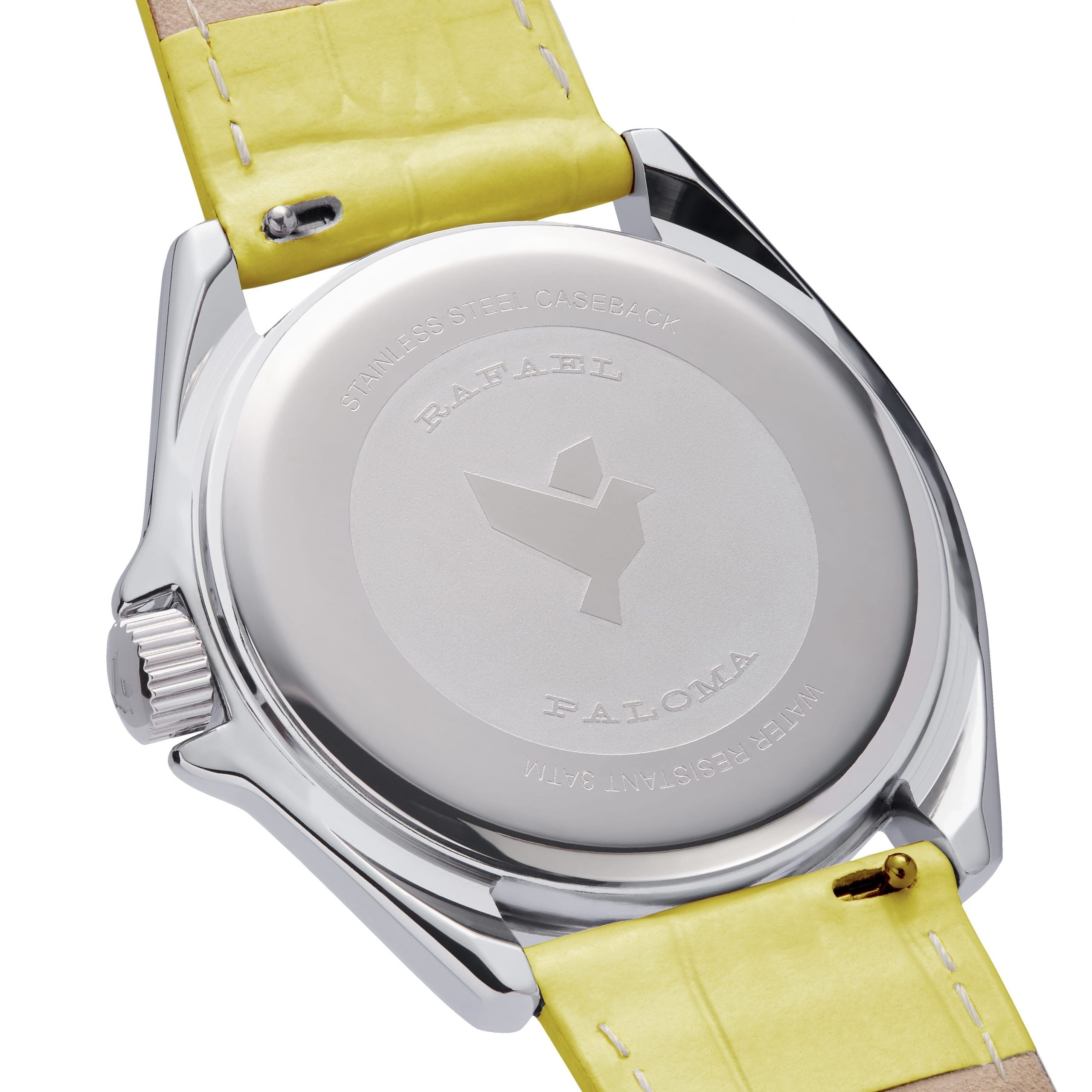 Orologio Uomo Acciaio Pelle Giallo Argentè Rafael Paloma ORP009013