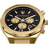 Orologio Uomo Acciaio Maserati STILE Crono Data dorato R8873642001