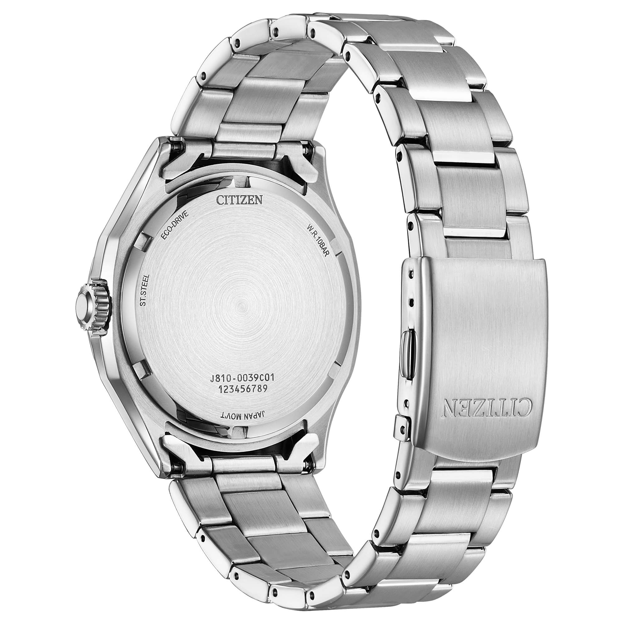 Orologio Uomo Citizen Eco Drive OF Classic Elegance Solo Tempo Data Nero AW1750-85E