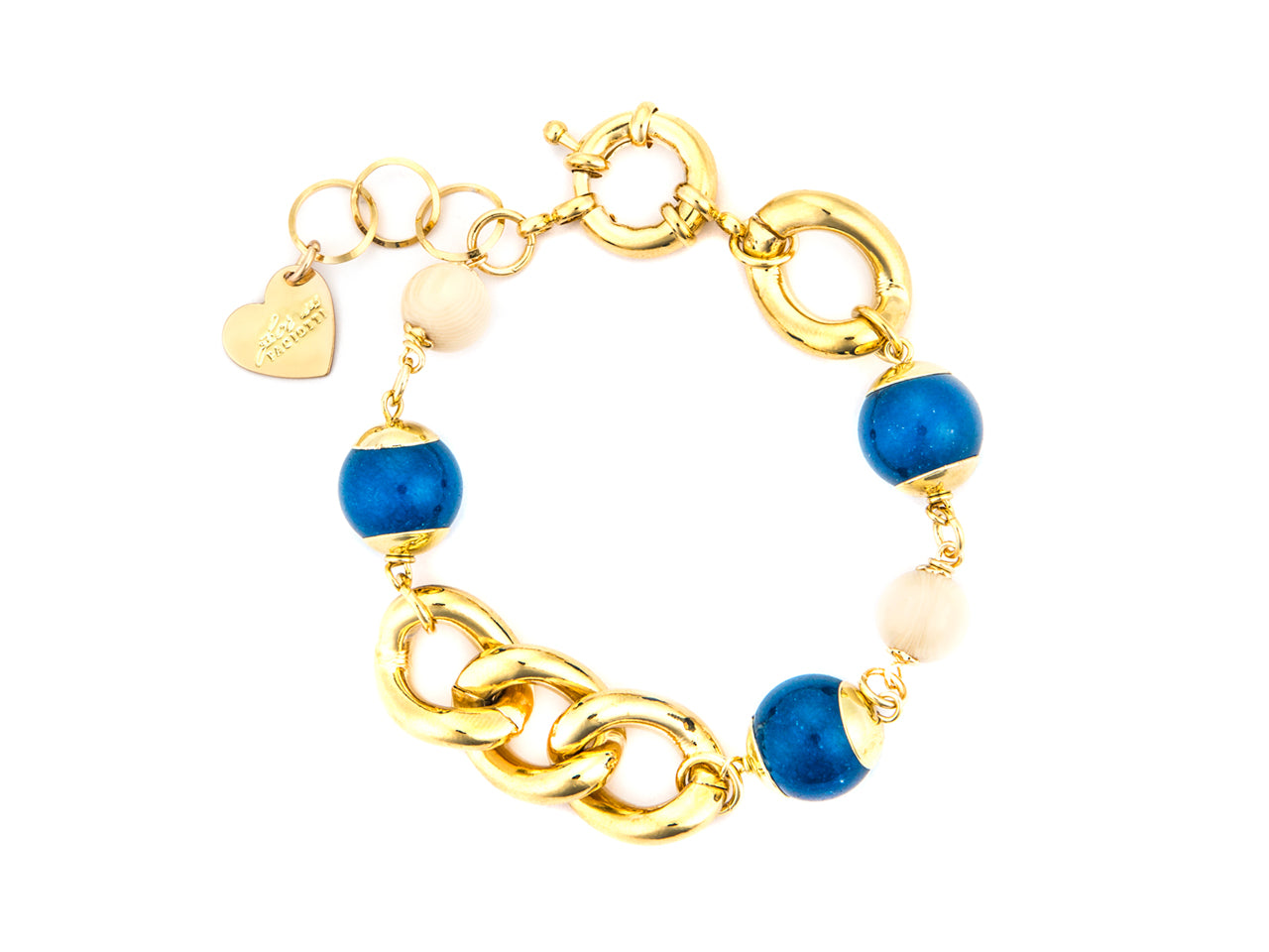 Bracciale Donna Acciaio dorato 4US cesare paciotti  quarzo Blu  4UBR7925W