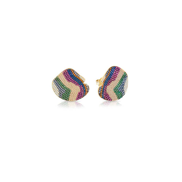Orecchini Donna Sogni Argento 925 Toppa Zirconi Multicolor OR055GA