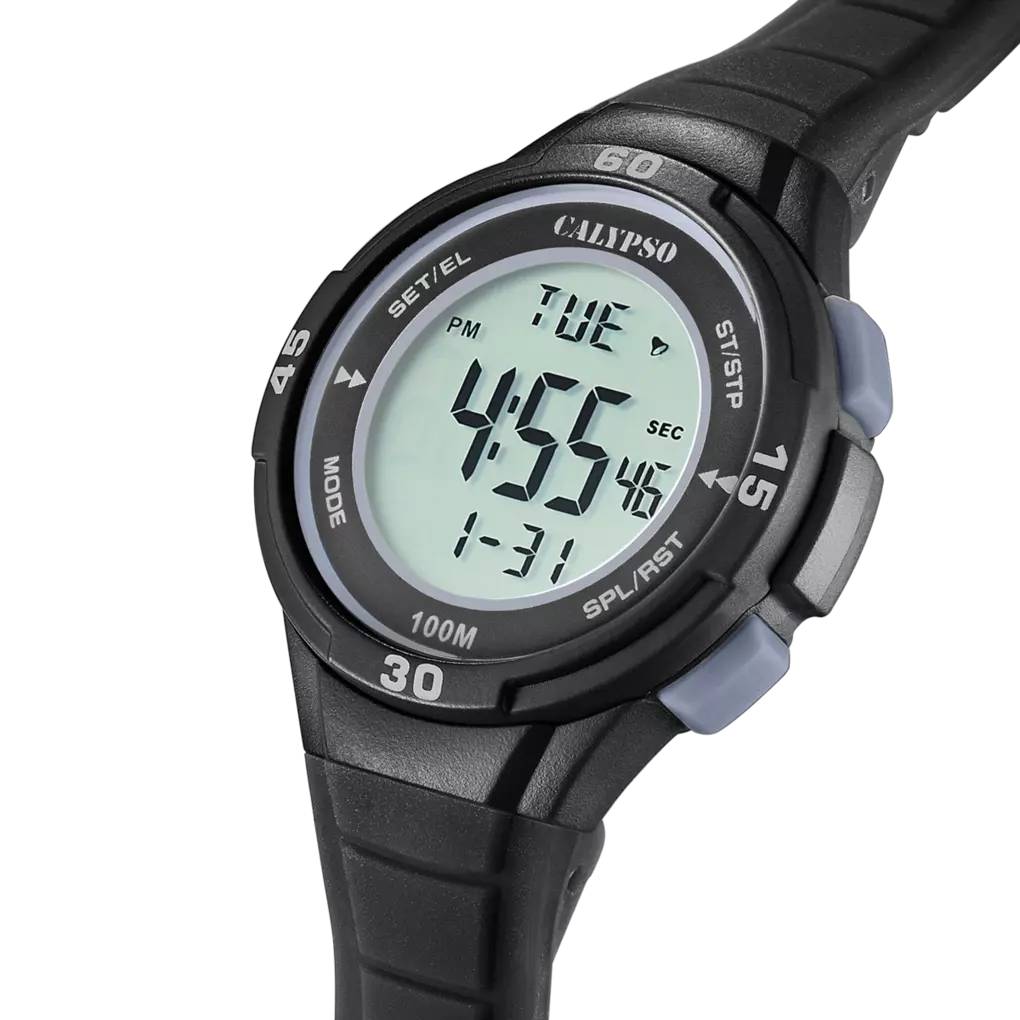 Orologio Bambino Calypso Quarzo Digitale Cronografo Cinturino Gomma K5830/6