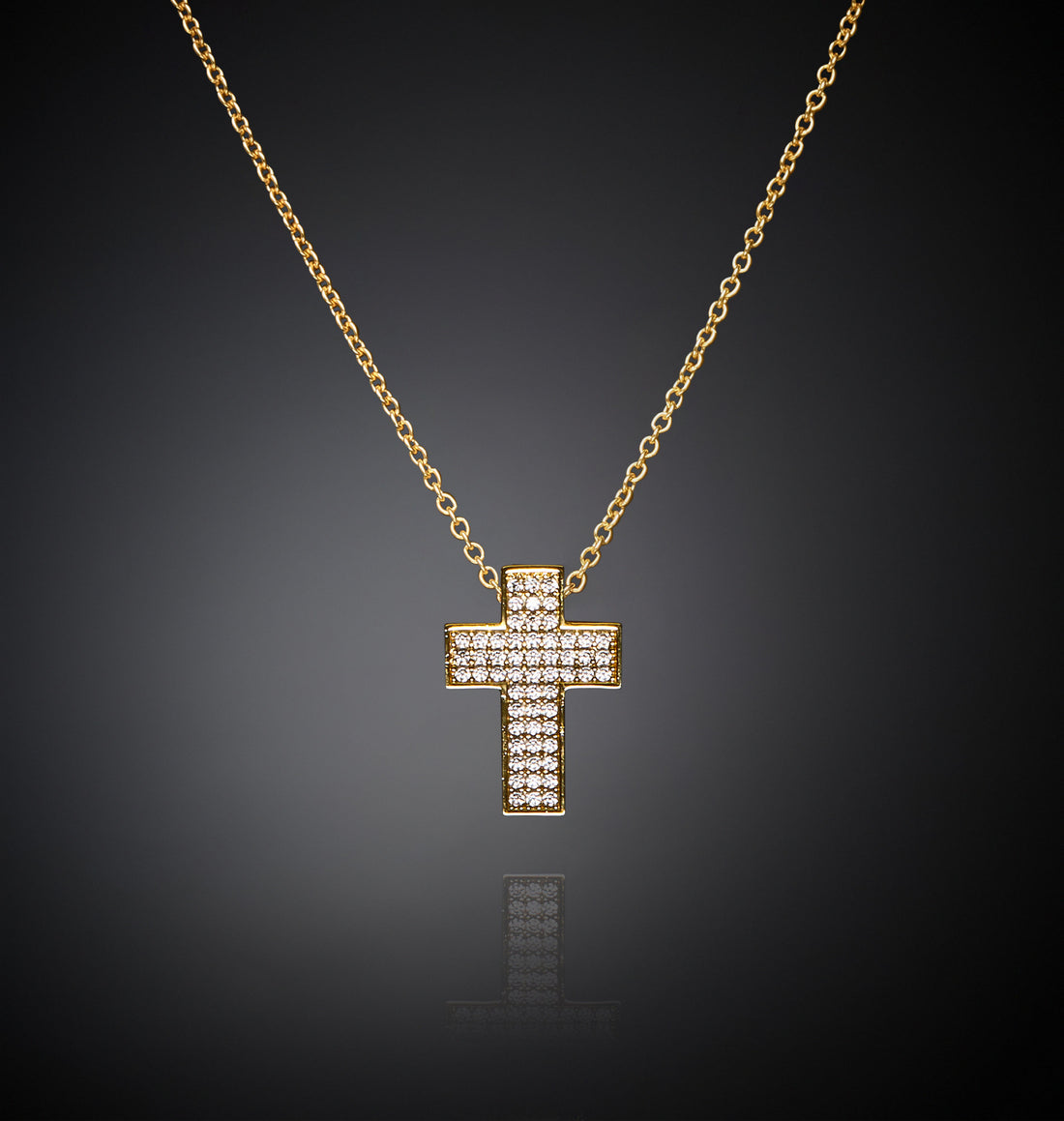 Collana Donna Chiara Ferragni Acciaio Croce Classica Zirconi Bianchi J19AWC09