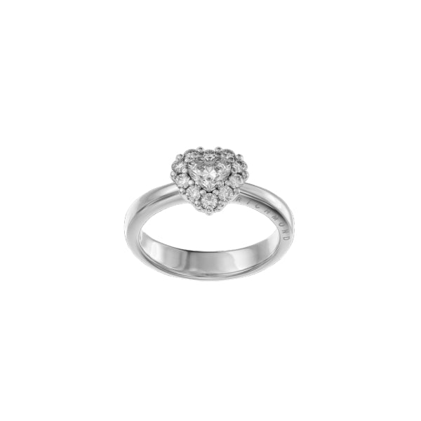 Anello Donna John Richmond Cuore Acciaio Titanio Diamanti Bianchi JRSHR06WW