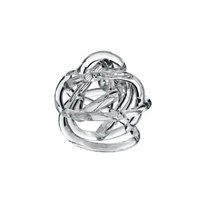 Scultura Cristallo Onlylux Nodo Dell'Amore Trasparente 14 cm OL02367