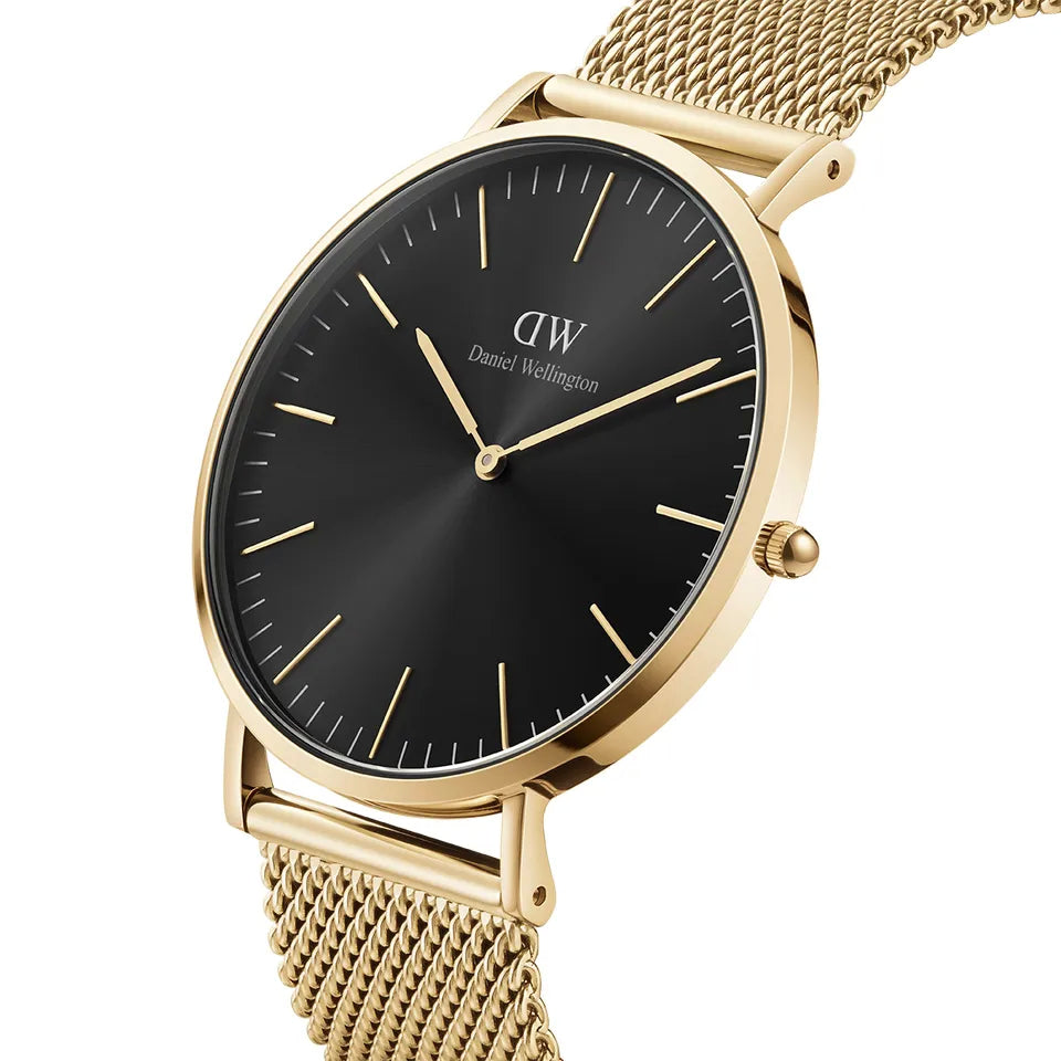 Orologio Uomo Daniel Wellington Quarzo Acciaio Dorato Onice Classic 40 mm DW00100631