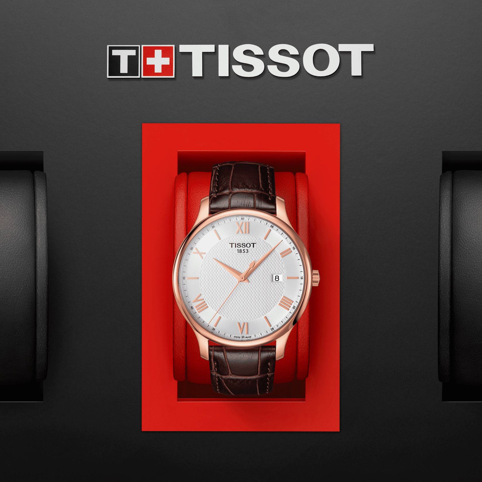 Orologio Uomo Tissot Tradition Quarzo Solo Tempo Acciaio Rosè T0636103603800