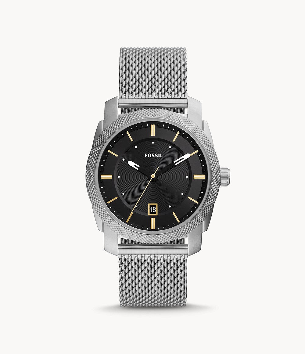 Orologio Uomo Fossil Acciaio Quarzo Solo Tempo Maglia Milano FS5883