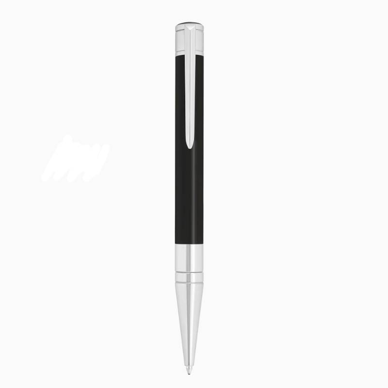 Penna Unisex Dupont Sfera Lucida Acciaio Silver Nero 275200